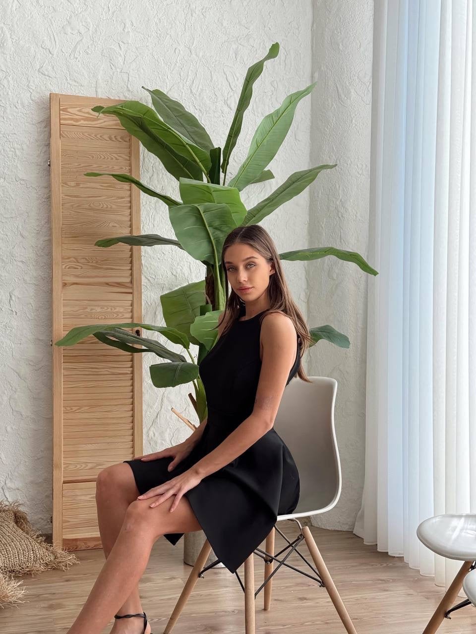 Backless Black Halter Dress Flattering & Elegant A-Line S Backless Black Halter Dress Flattering & Elegant A-Line S